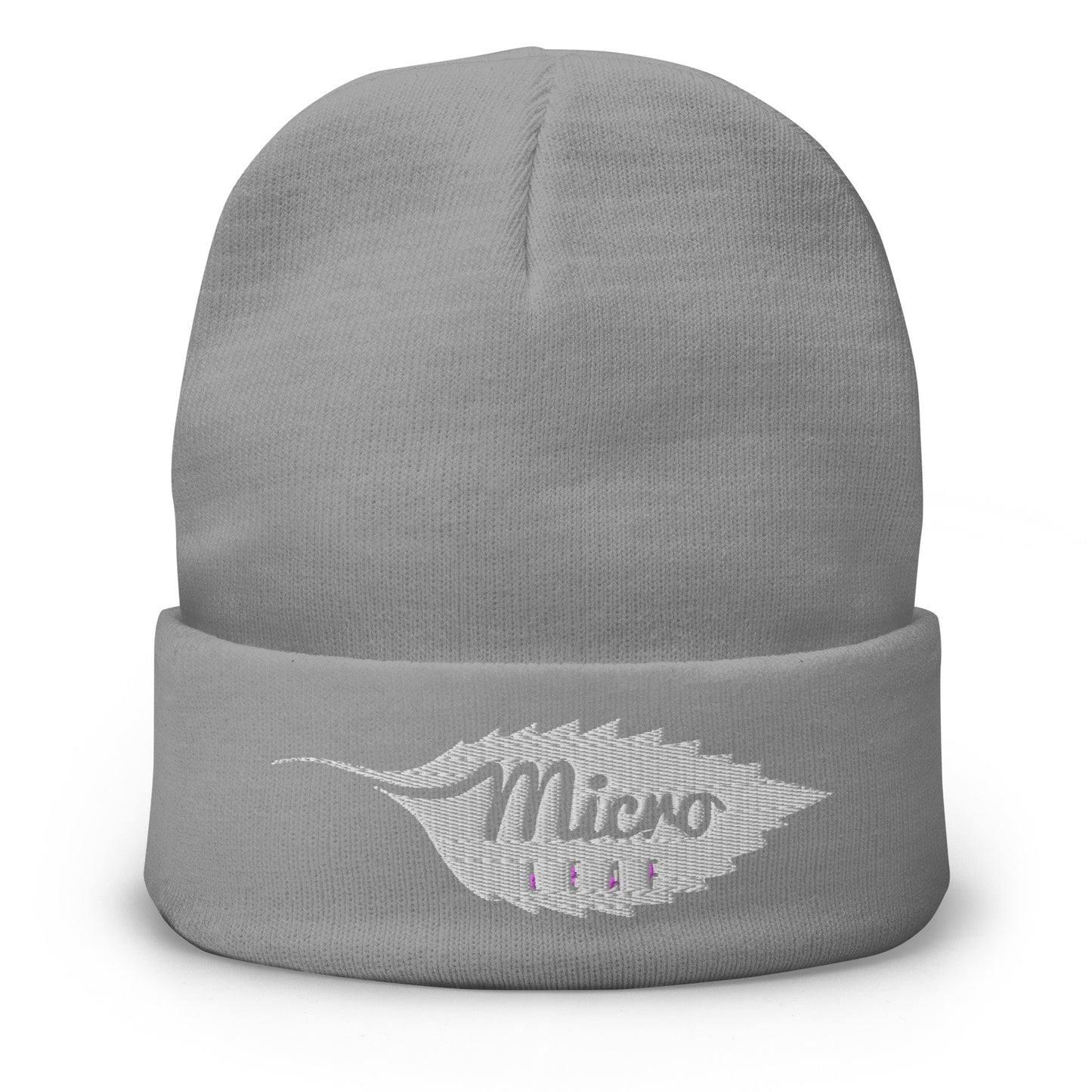MicroLeaf Classic Embroidered Beanie
