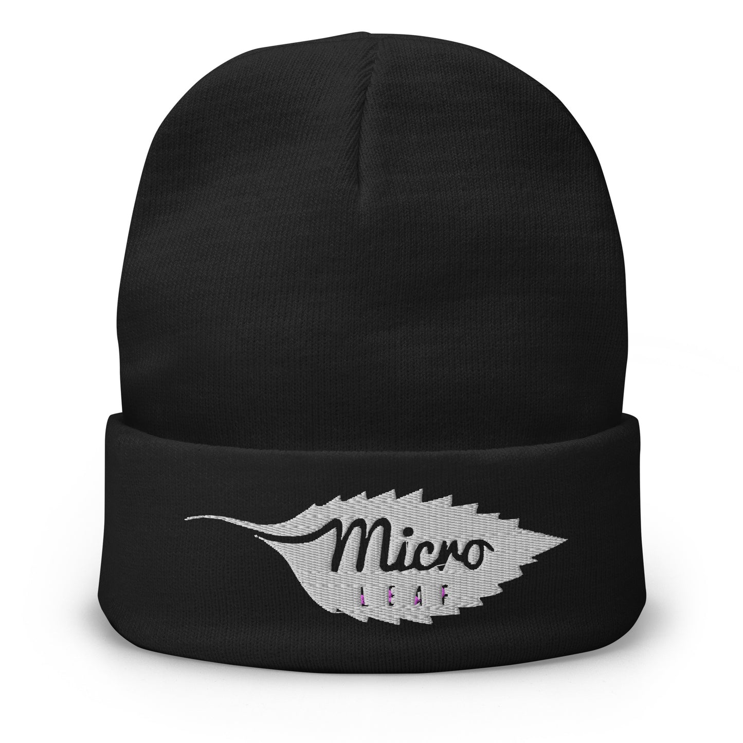 MicroLeaf Classic Embroidered Beanie