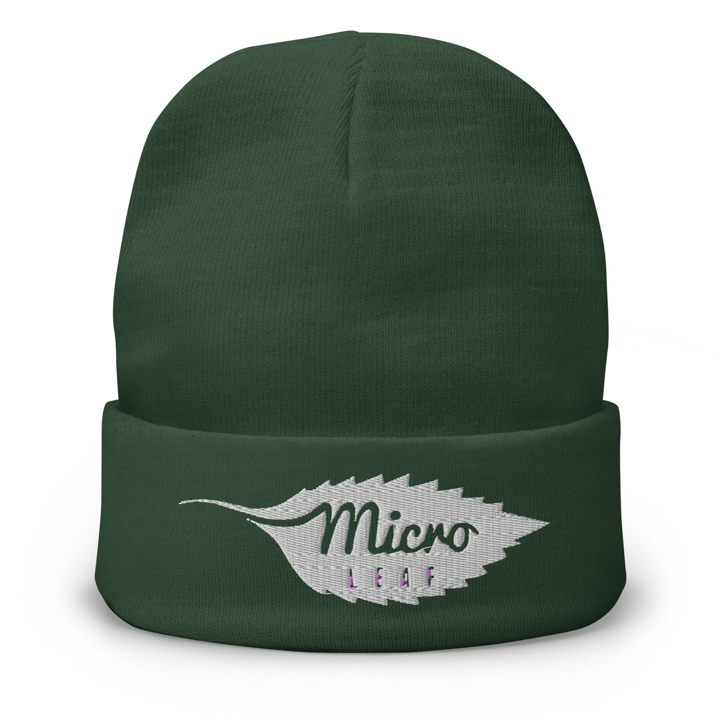 MicroLeaf Classic Embroidered Beanie