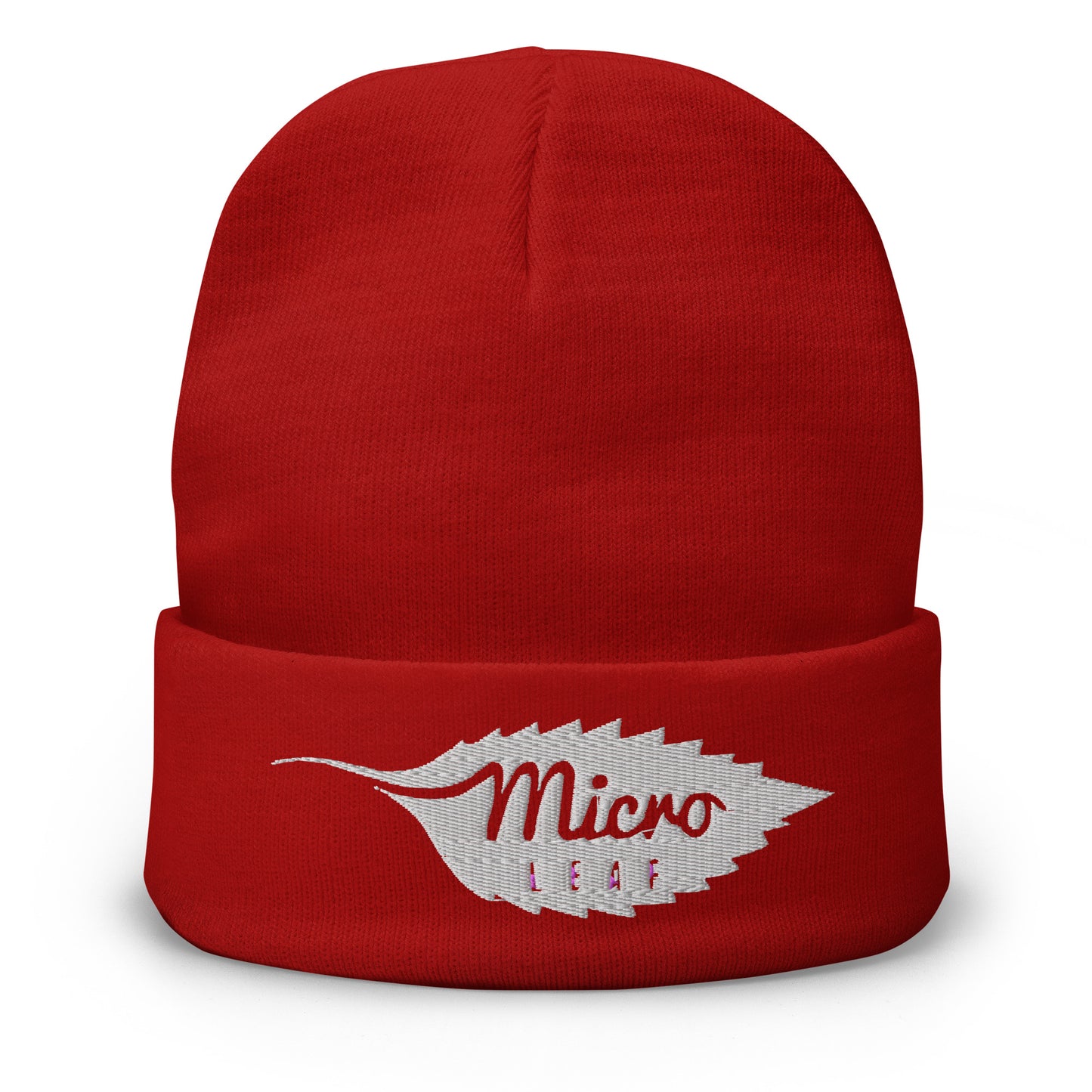 MicroLeaf Classic Embroidered Beanie