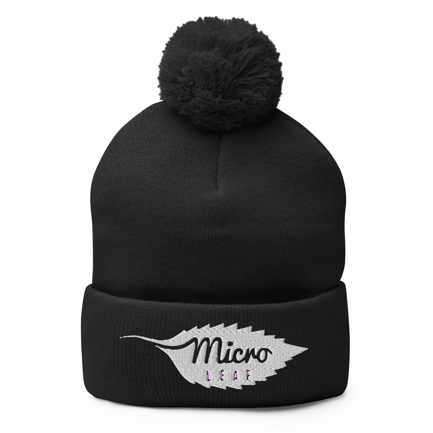 MicroLeaf Classic Pom-Pom Beanie