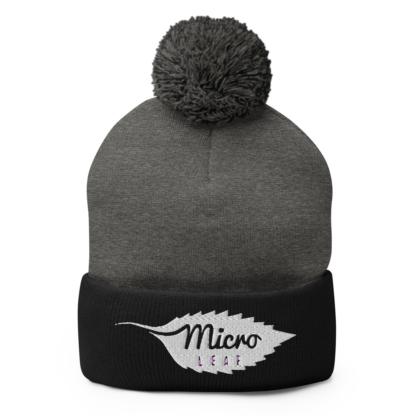 MicroLeaf Classic Pom-Pom Beanie