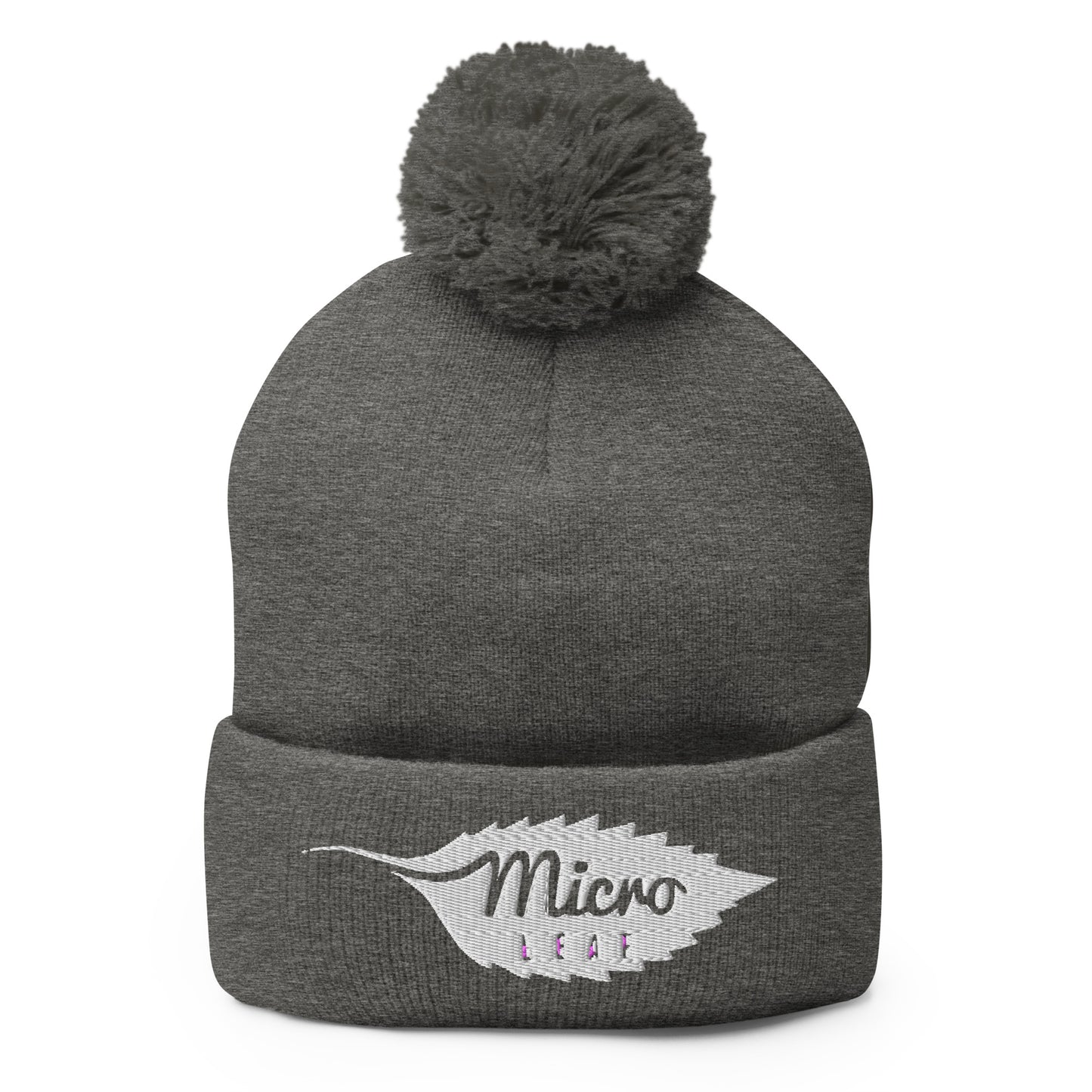 MicroLeaf Classic Pom-Pom Beanie