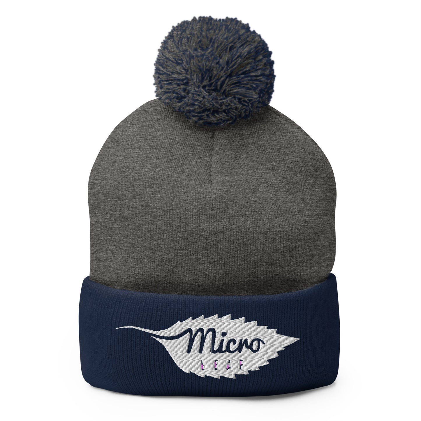 MicroLeaf Classic Pom-Pom Beanie