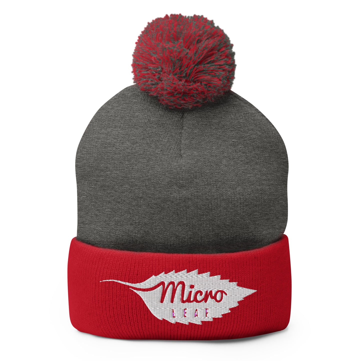 MicroLeaf Classic Pom-Pom Beanie