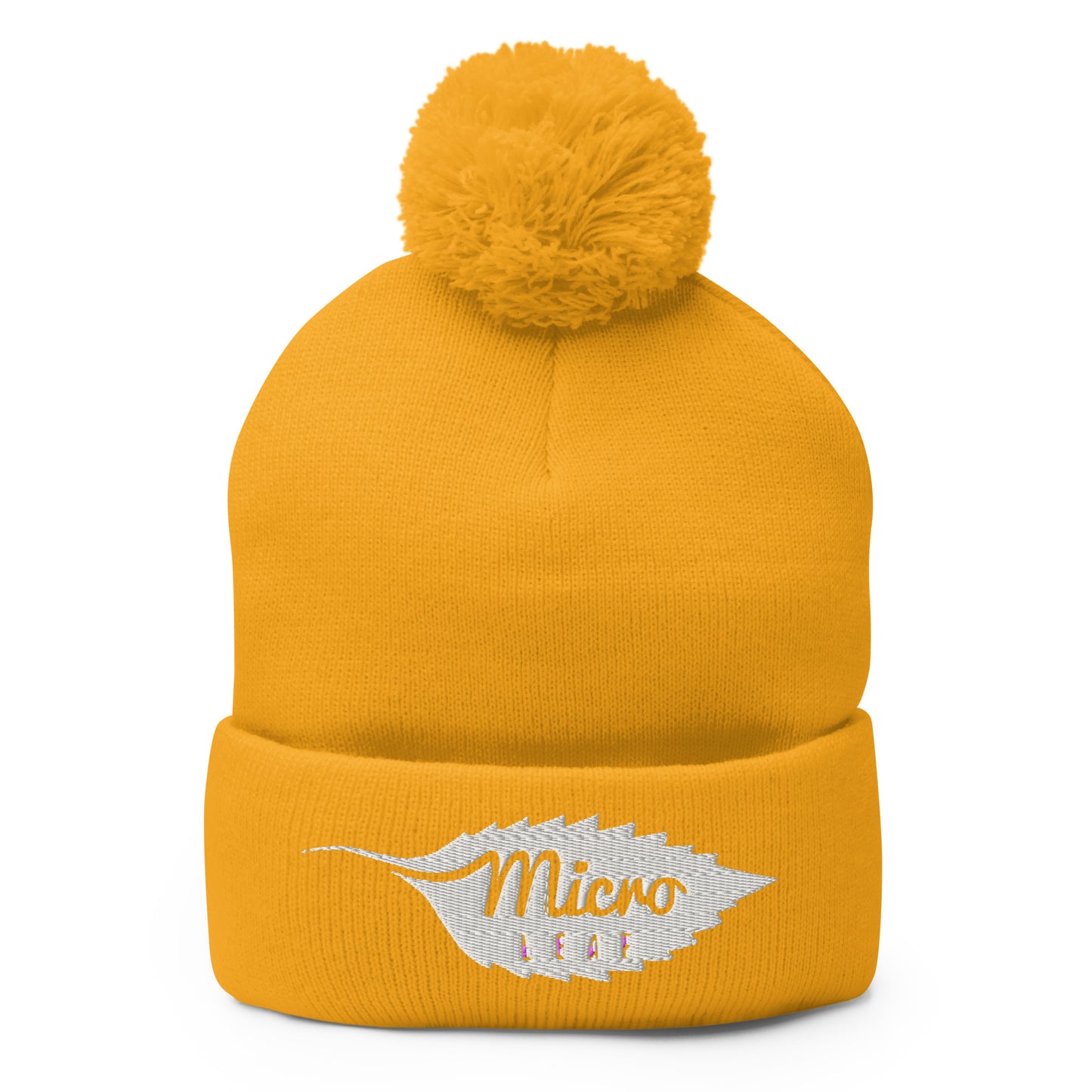 MicroLeaf Classic Pom-Pom Beanie