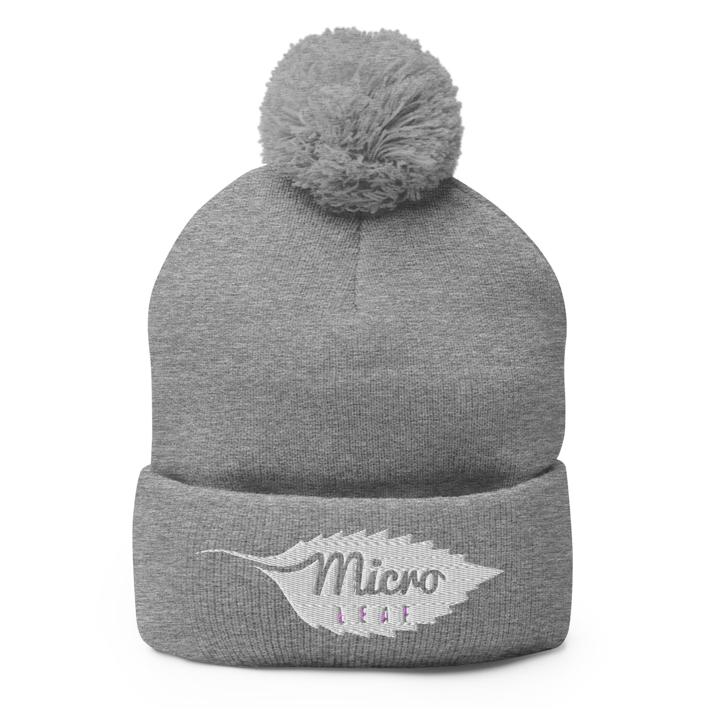 MicroLeaf Classic Pom-Pom Beanie