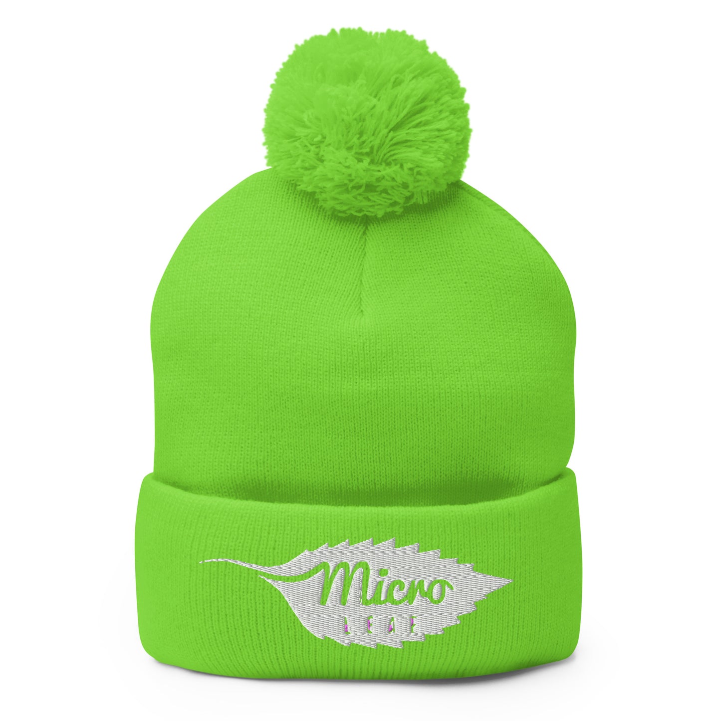 MicroLeaf Classic Pom-Pom Beanie