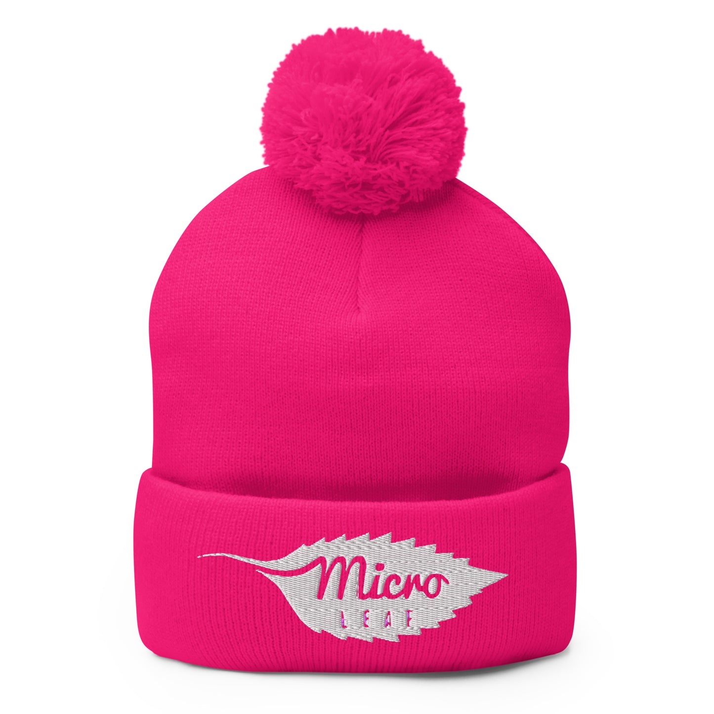 MicroLeaf Classic Pom-Pom Beanie